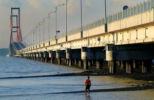 Suramadu (Surabaya - Madura) bridge.