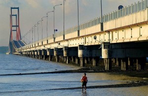 Suramadu (Surabaya - Madura) bridge.
